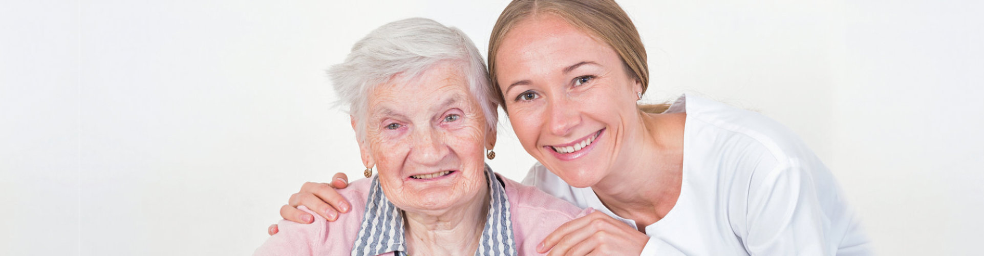 caregiver and senior woman
